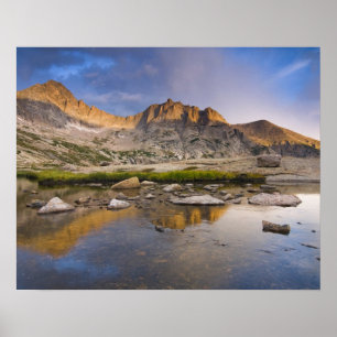 Poster USA, Colorado, Rocky Mountain NP.  Storm clouds
