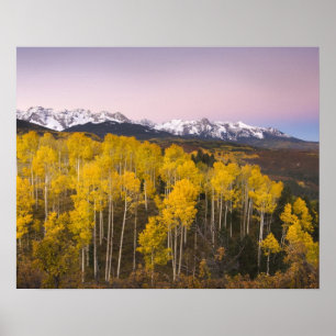 Poster USA, Colorado, Rocky Mountains.  Dawn in the San