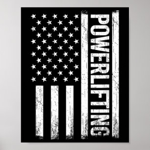 Poster Usa Gym Powerlifter Powerinclusive Para