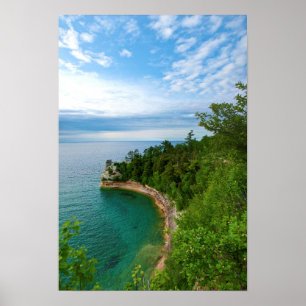Poster USA, Michigan. Miner's Castle Rock Formation 3