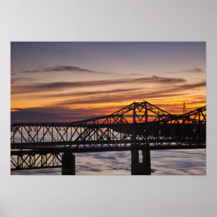 Póster USA, Mississippi, Vicksburg. I-20 Highway and