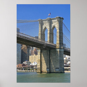 Póster USA, New York, New York City. Brooklyn Bridge