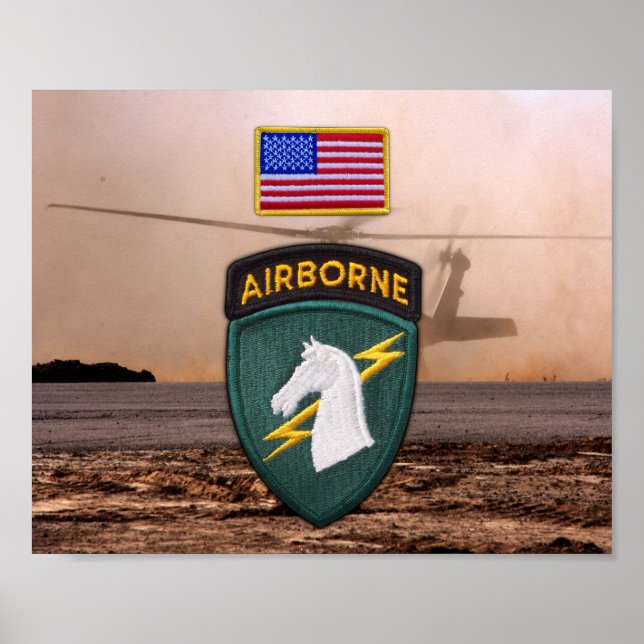 Póster USACAPOC(A) 1 rua Especial Ops Vets Patch (Frente)