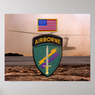 Póster USACAPOC(A) 1 rua Especial Ops Vets Patch