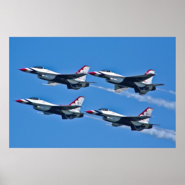 Poster USAF Thunderbird Diamond Lado (Frente)