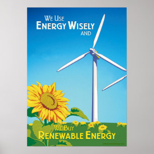 Poster Usamos a energia de forma inteligente e Comprar re