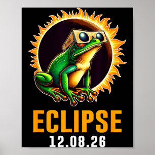 Poster Usando Rã do Eclipse Solar Eclipse Solar