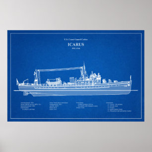 Poster USCG Cutter Icarus wpc- 110 - ABD