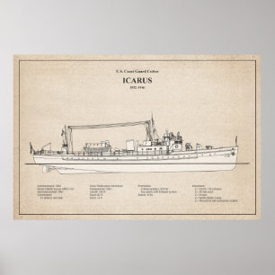 Poster USCG Cutter Icarus wpc- 110 - SBD