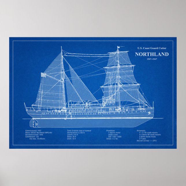 Poster USCG Cutter Northland wpg- 49 - ABD (Frente)