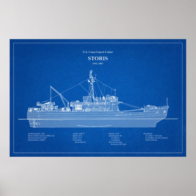 Poster USCG Cutter Storis wmec-38 - ABD (Frente)