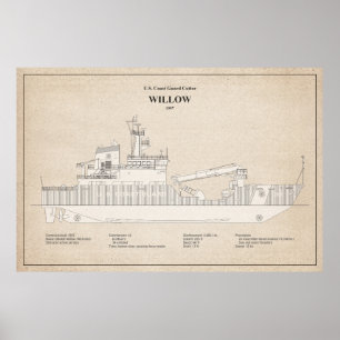 Poster USCG Cutter Willow wlb- 202 - SBD