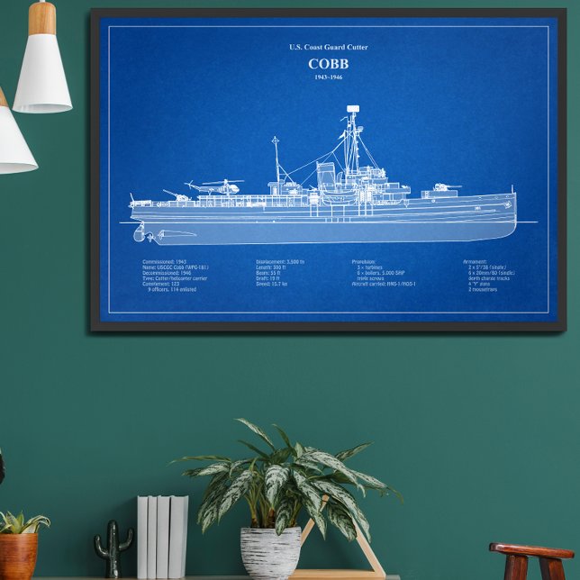Poster USCGC Cobb wpg-181 - ABD (Criador carregado)