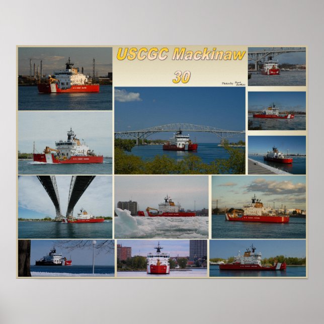 Poster USCGC Cutter Mackinaw (Frente)