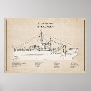 Poster USCGT Evergreen wlb-295 - SBD