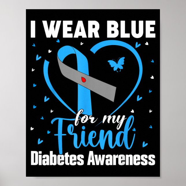 Poster Use Azul Pelo Amigo T1 D Mês de Conscientização do (Frente)