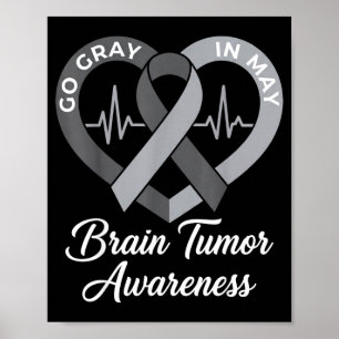 Poster Use cinza em maio forte guerreiro câncer tumor cer