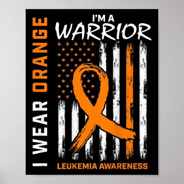 Poster Use Laranja Eu Sou Um Guerreiro Conscientização Le (Frente)
