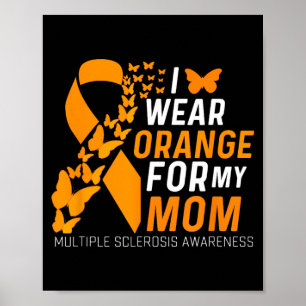Poster Use Laranja pelas Mães com Esclerose Múltipla