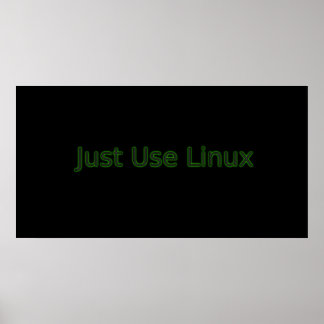 Póster Use O Linux Para Fazer Uma Declaração!