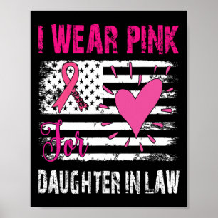 Poster Use Rosa Para a Consciência do Cancro da Mama da M