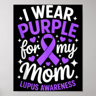 Poster Use roxo pela lua de conscientização do lúpus da m