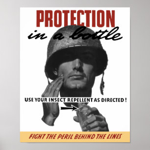 Póster Use seu Repellent de inseto como dirigido! -- WW2