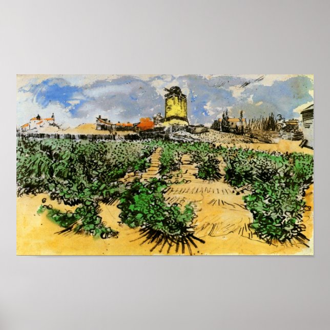 Poster Usina de Alphonse Daudet Van Gogh Fine Art (Frente)