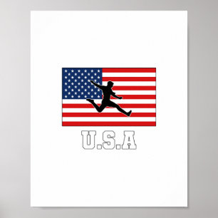 Poster USMNT da Equipe de Futebol dos Estados Unidos