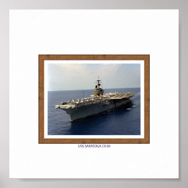 POSTER USS%20SARATOGA%20%20%20CV%2060 (Frente)