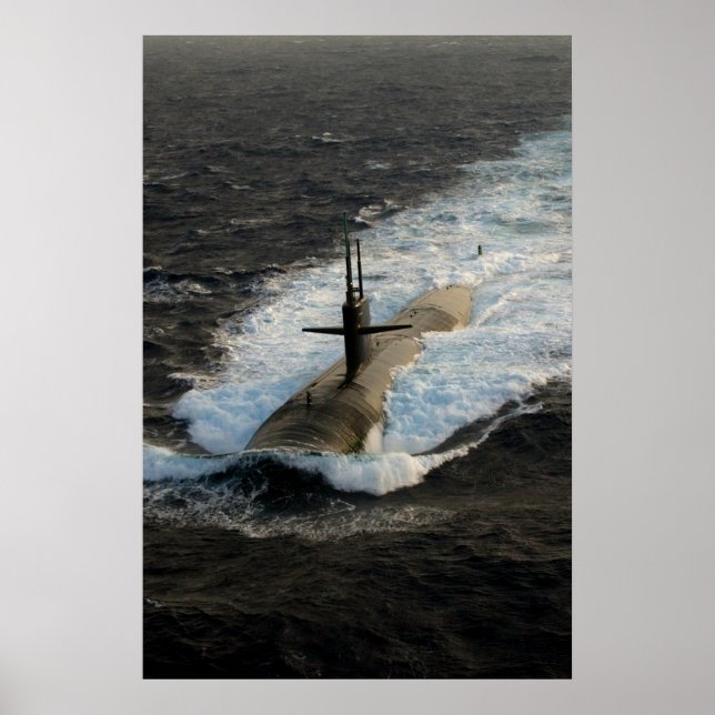 Poster USS Albuquerque (SSN 706) (Frente)