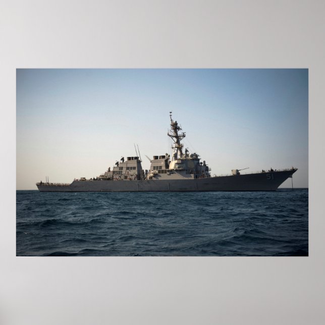 Poster USS Arleigh Burke (DDG 51) (Frente)