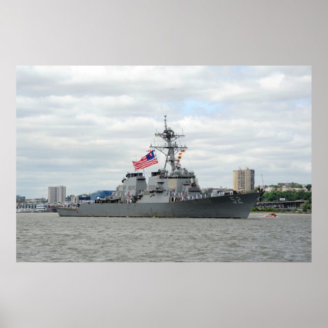 Poster USS Barry (DDG 52) (Frente)