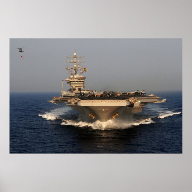 Poster USS Dwight D. Eisenhower (CVN 69) (Frente)