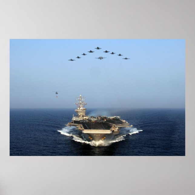 Poster USS Dwight D. Eisenhower (CVN 69) (Frente)
