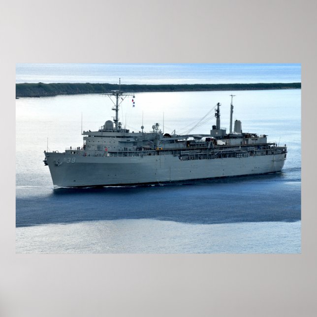 Póster USS Emory S. Land (AS 39) (Frente)
