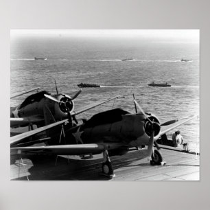 Poster USS Enterprise Preparando-Se Para A Invasão De Gu