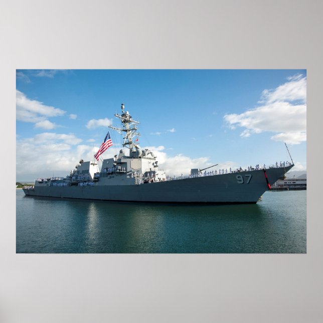 Póster USS Halsey (DDG 97) (Frente)