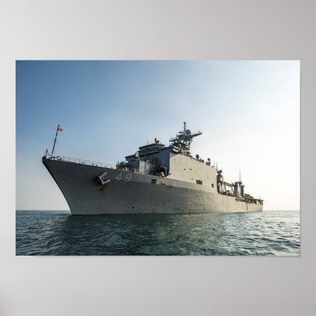 Póster USS Harpers Ferry (LSD 49) (Frente)
