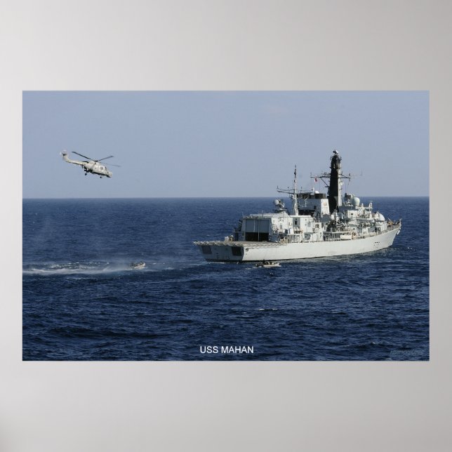 Póster USS Mahan (Frente)