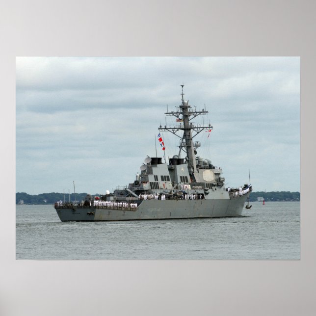 Poster USS Mahan (DDG 72) (Frente)