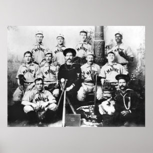 Poster USS Maine Baseball Team, 1898