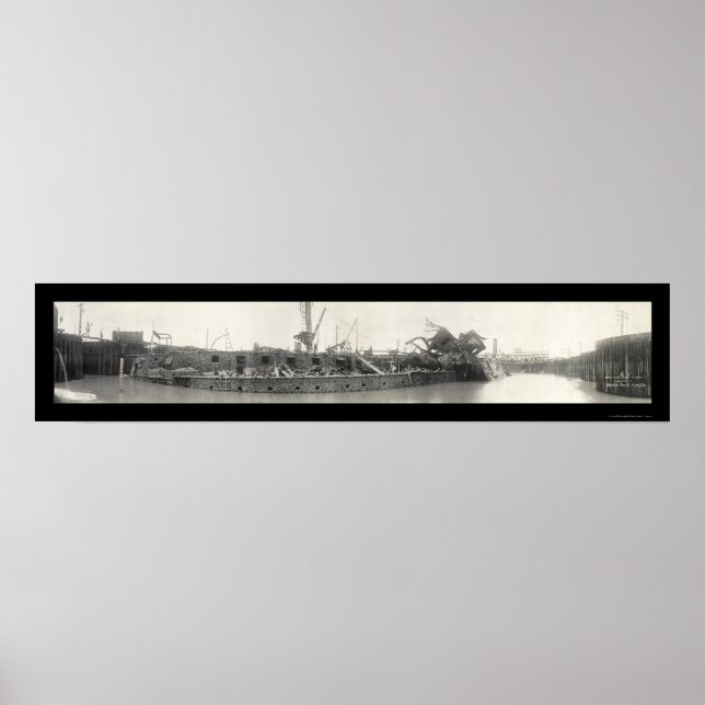 Poster USS Maine Wreck 1911 (Frente)