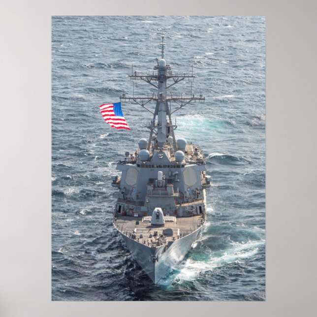 Poster USS Mitscher (DDG 57) (Frente)