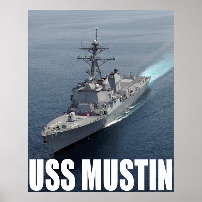 Poster USS Mustin (Frente)