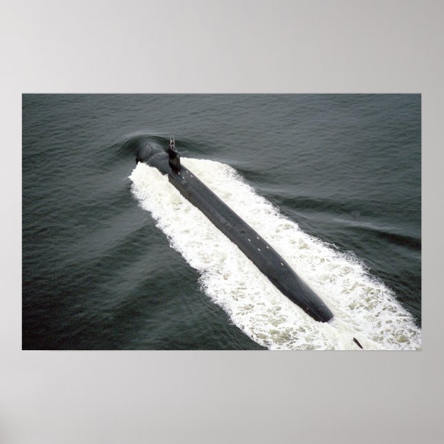 Póster USS Nebraska (SSBN 739) (Frente)