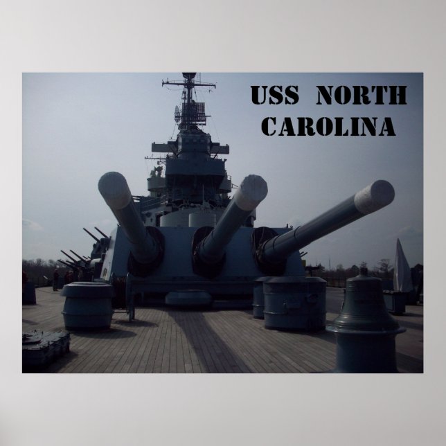 Póster USS North Carolina (Frente)