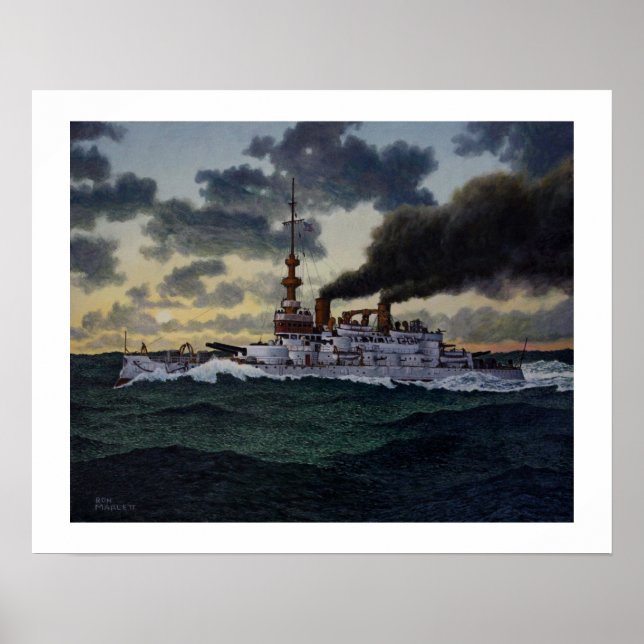 Póster USS Oregon - 1896 (Frente)