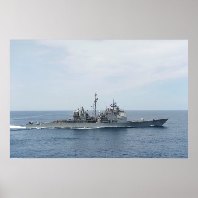 Poster USS San Jacinto (CG 56) (Frente)