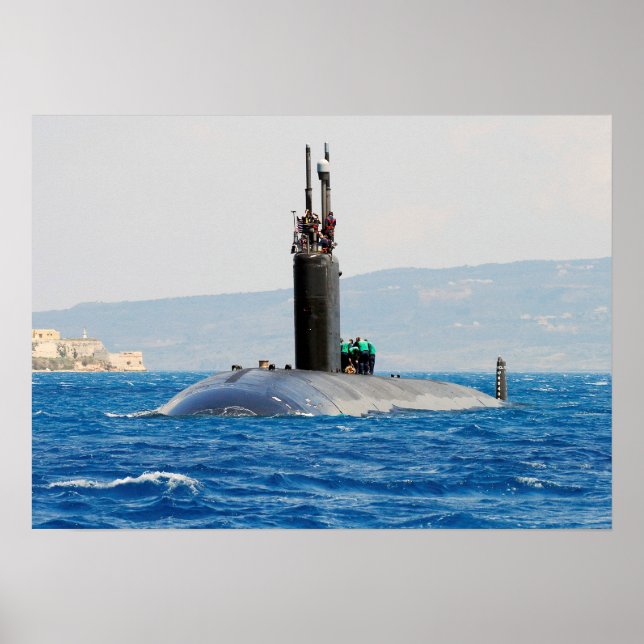 Póster USS San Juan (SSN 751) (Frente)